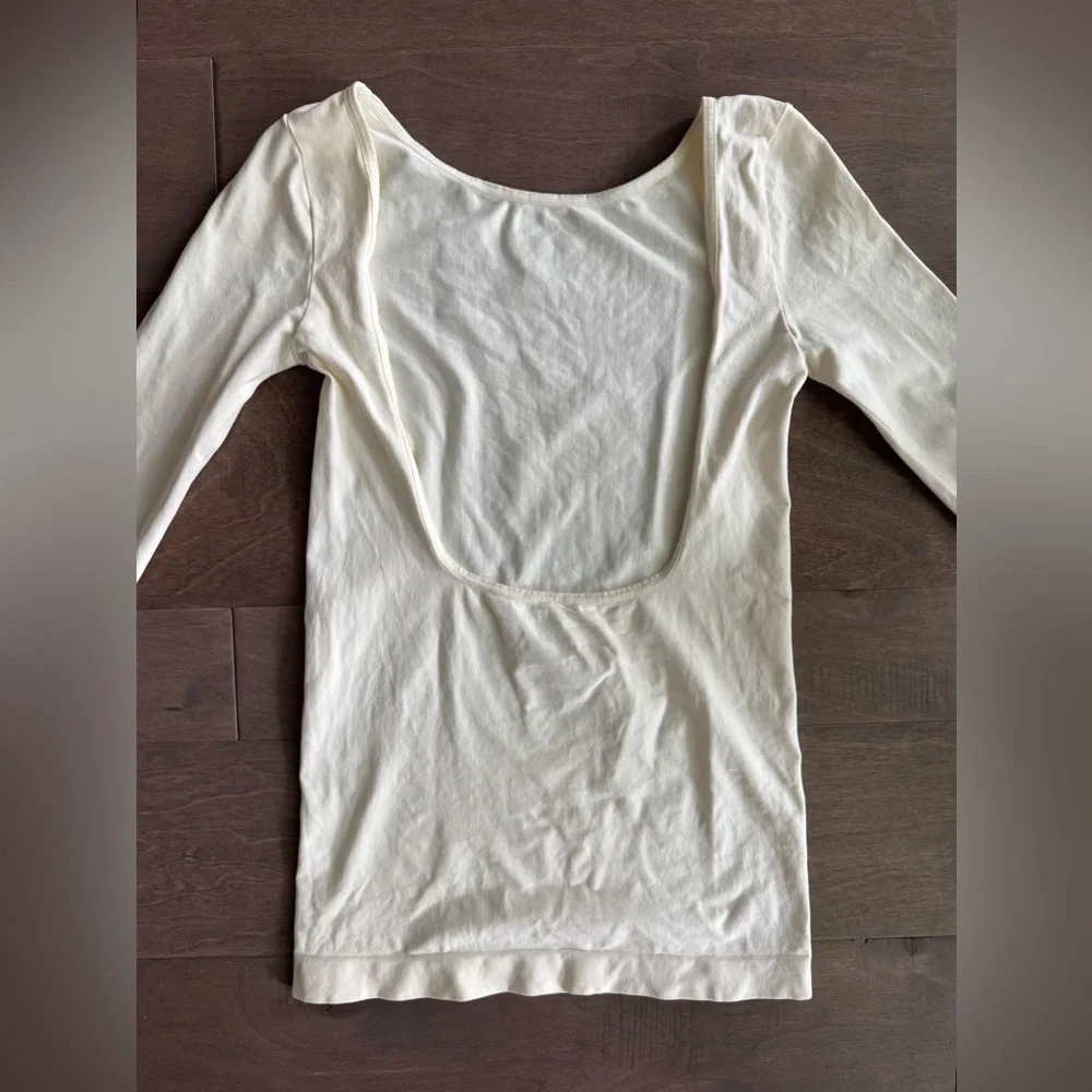 NWOT Free People Intimately Low-Back Seamless Long Sleeve